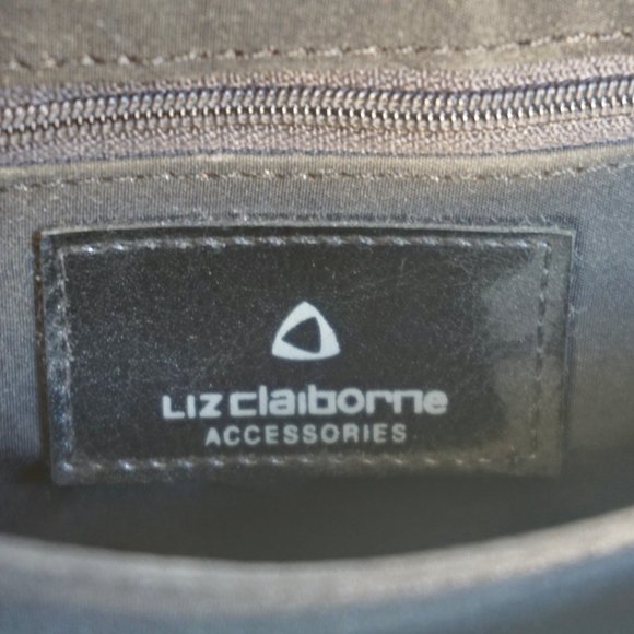 💚 VINTAGE LIZ CLAIBORNE Black Mini Crossbody Bag (OS) - Picture 8 of 15